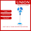 Union® 16" Stand Fan With Push Buttons