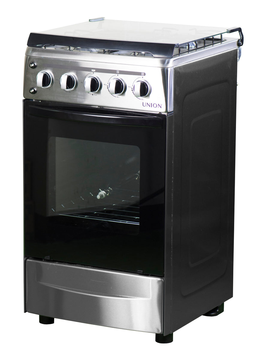 Union® Gas Range, 48cm Cooking Range, 3 Gas + 1 Electric Hot Plate