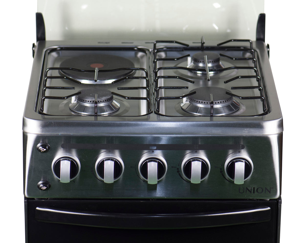 Union® Gas Range, 48cm Cooking Range, 3 Gas + 1 Electric Hot Plate