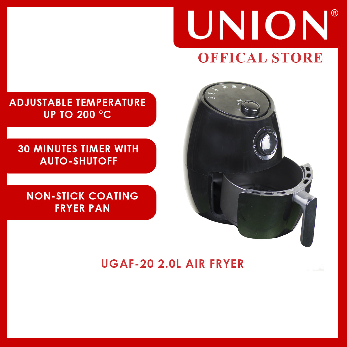 Union® 2.0L Air Fryer