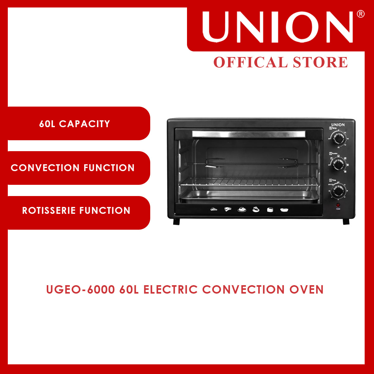 Union® 60L Electric Convection Oven