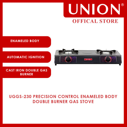Union® Precision Control Enameled Body Double Burner Gas Stove