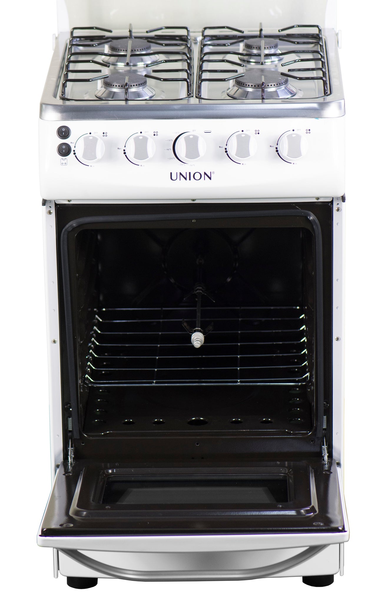 Union® Gas Range, 48cm Cooking Range, 4 Gas Burners, Rotisserie